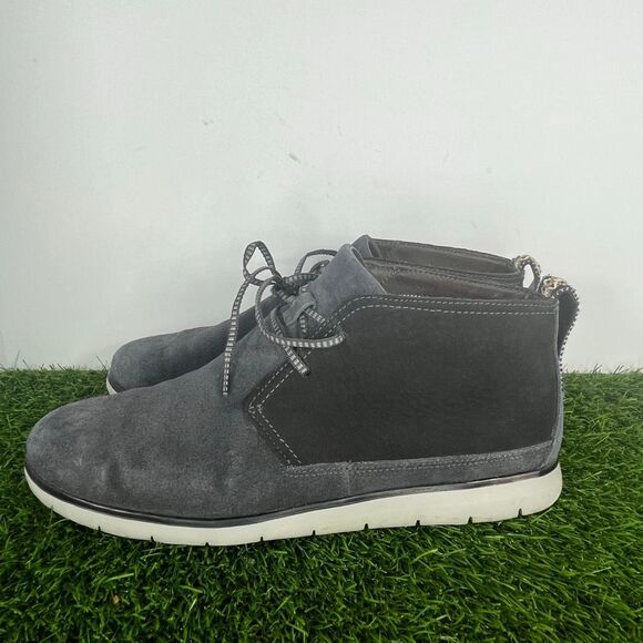 UGG Chukka Boots Men Size 10.5 Freamon Waterproof Shoes Blue Suede - Picture 1 of 7